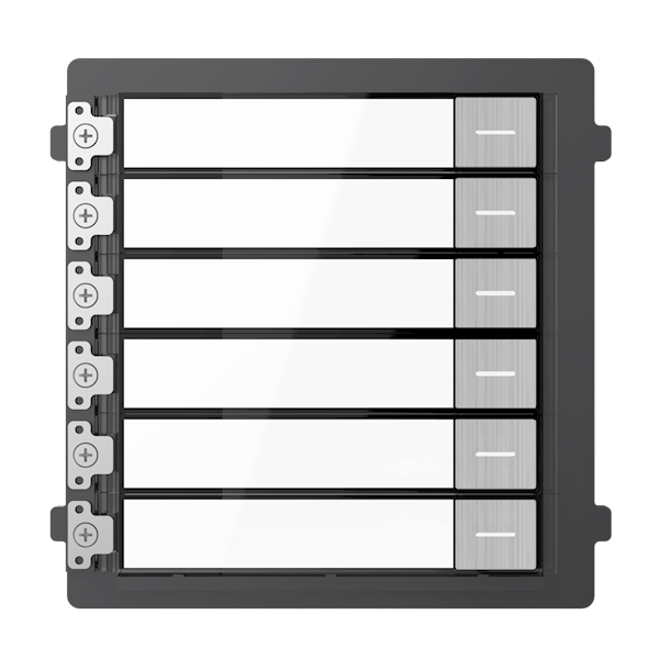 DS-KD-KK/S, Module Intercom, 6 Belknoppen RVS