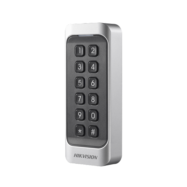 DS-K1107AMK, Cardreader smal, codetoetsen, MiFare