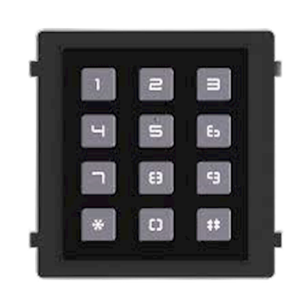 DS-KD-KP/BLACK, Hikvision, modulaire intercom, keypad, zwart