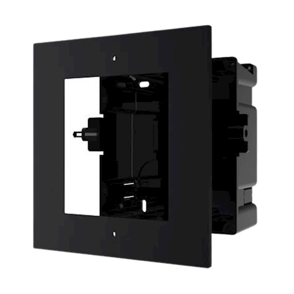 DS-KD-ACF1/BLACK, Hikvision, modulaire intercom, inbouwframe 1 hoog, Zwart