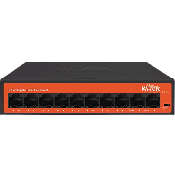 Wi-Tek WI-PS308GHV2 8-Port Gig POE switch, 1GB Uplink, Long Range