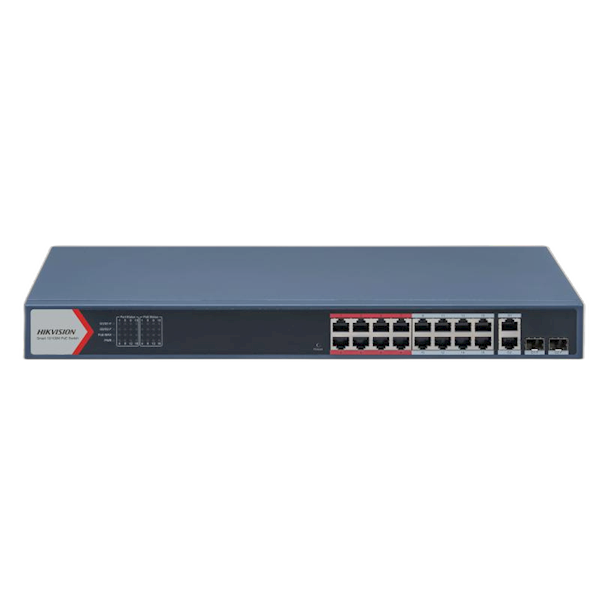 DS-3E1318P-EI(B) 16 poorten LAN POE 100Mbps unmanaged