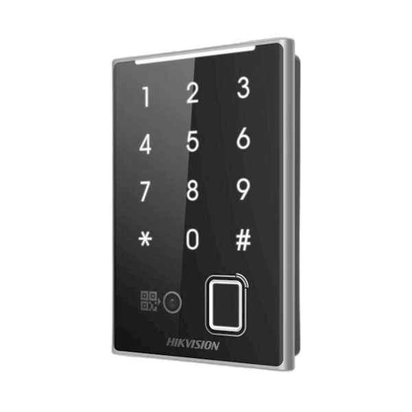 DS-K1109DKFB-QR Hikvision, Access control kaartlezer, QR Code, Fingerprint