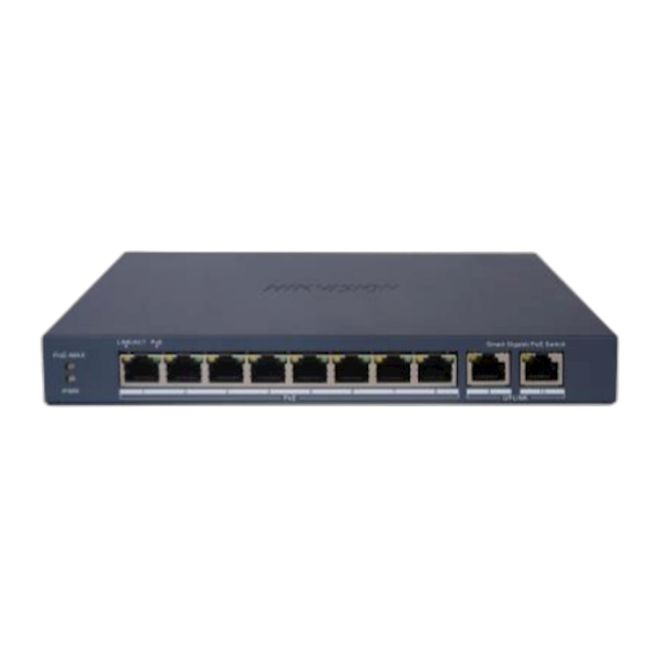DS-3E1510P-EI-V2 8 poorten LAN POE Gigabit smart switch
