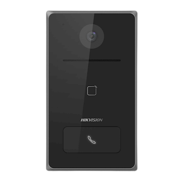DS-KV6133-WME1/FLUSH Hikvision, buitenpost 1 druk knop, inbouw