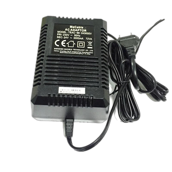 TEAC-66-243000V Hikvision stroomadapter 24V. 3A.