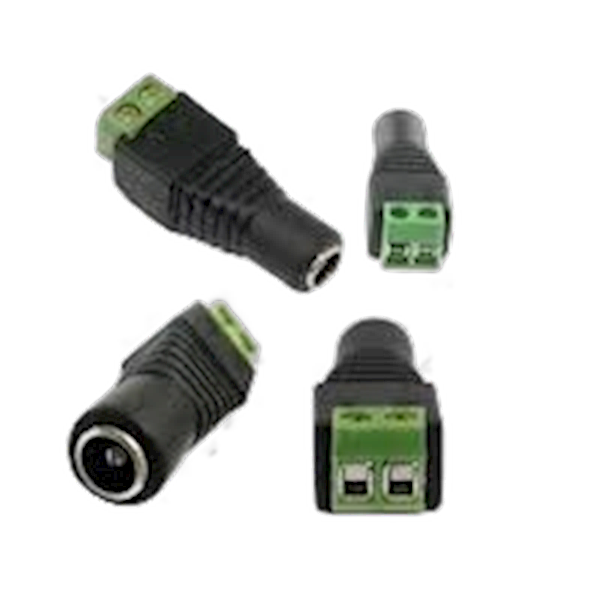 VP-PC004 per stuk, Male DC schroefconnector 5.5 x 2.1mm