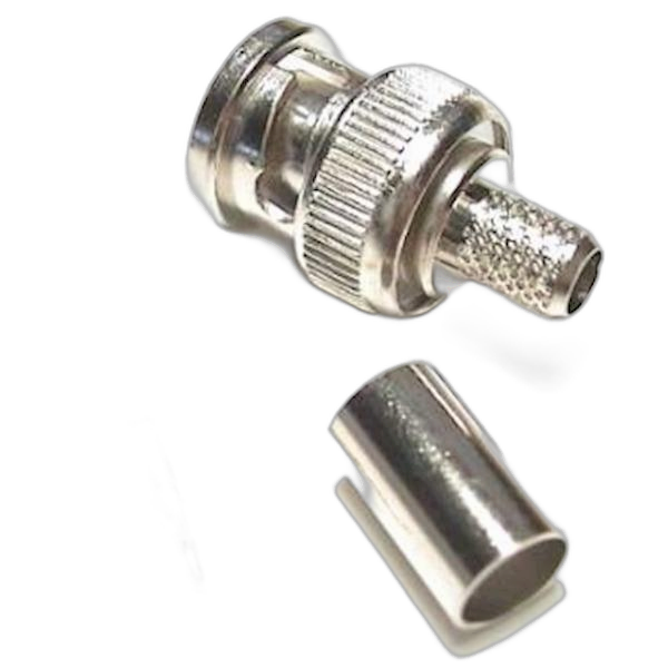 CA-BNC59-001, RG59 BNC krimpconnector per stuk
