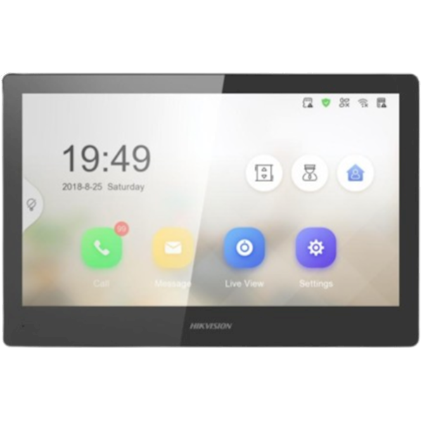 DS-KH8520-WTE1, IP Binnenpost Zwart, 10 inch