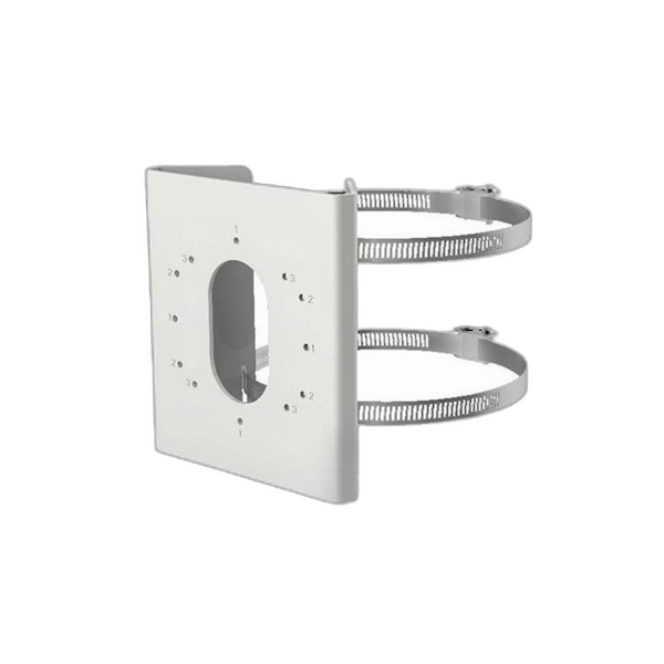 DS-1275ZJ-S-SUS, Hikvision mastklem roestvrij staal, klein, wit
