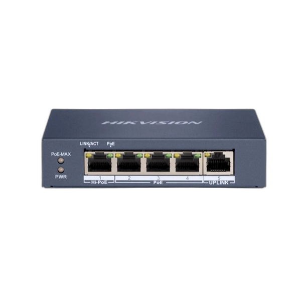DS-3E0505HP-E 3 poorten LAN POE en 1 poort LAN Hi-POE Gigabit unmanaged