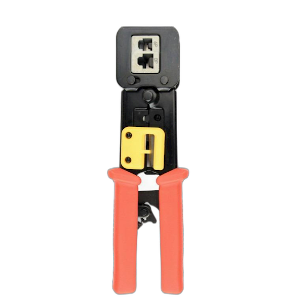 Krimptang voor doorsteek connectoren Cat5