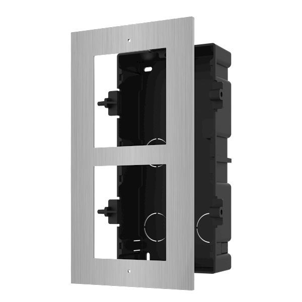 DS-KD-ACF2/S, Flush-mounted frame 2 modules, stainless steel