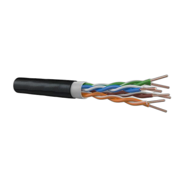 UTP Cat 5e, 305m, zwart, 4X2XAWG24/1 (DATA200010)