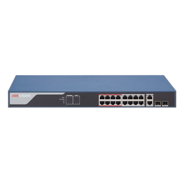 DS-3E1318P-EI V2 16 poorten LAN POE 100Mbps smart switch