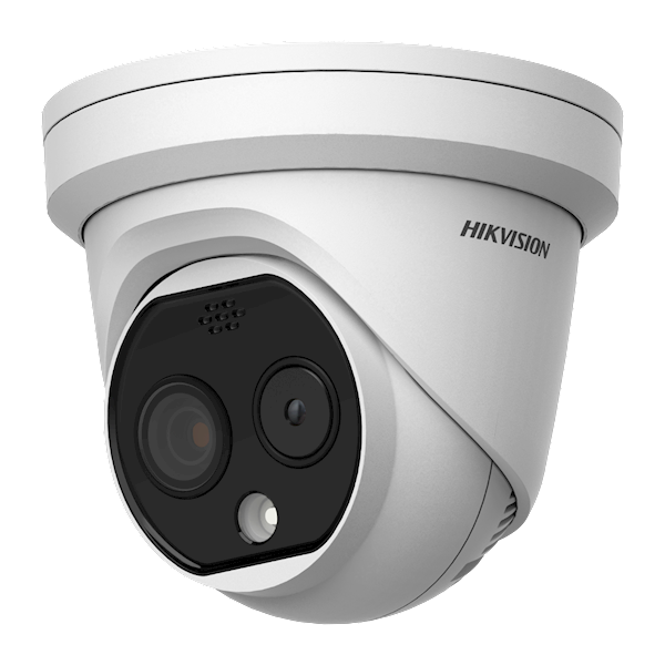 DS-2TD1217-6/QA, Thermische bi-spectrum dome, 6.2mm, Strobe/Audio