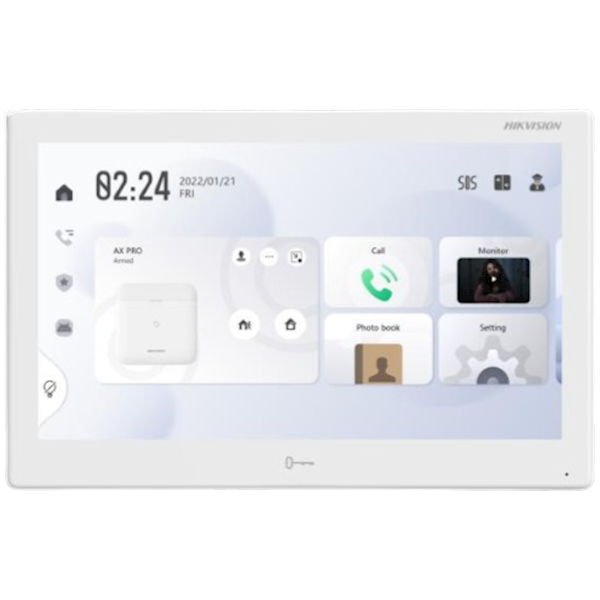 DS-KH9510-WTE1(B) Hikvision IP Android Binnenpost, 10 inch