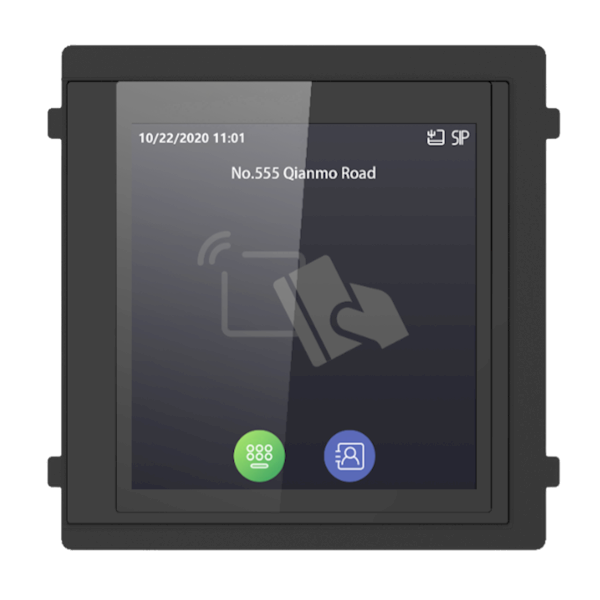 DS-KD-TDM, Intercommondule, Touch-scherm met MiFare-kaartlezer