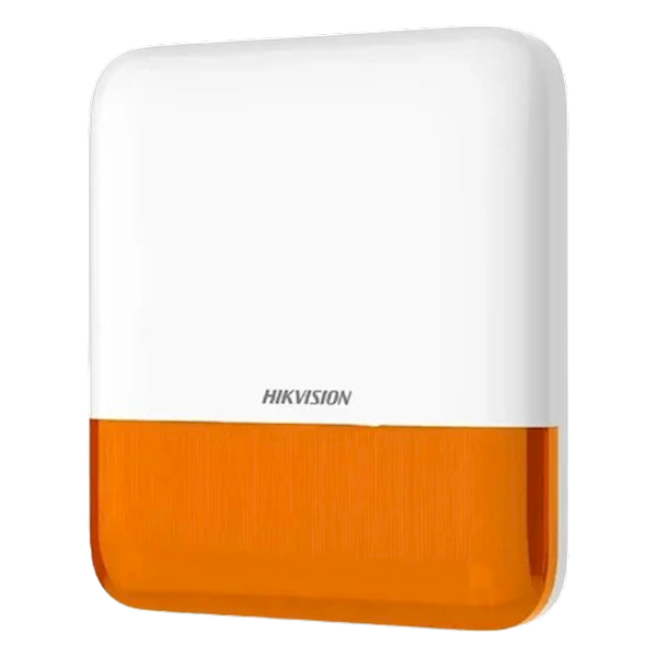 DS-PS1-E-WE-ORANGE, AxPro draadloze buitensirene - Oranje kap