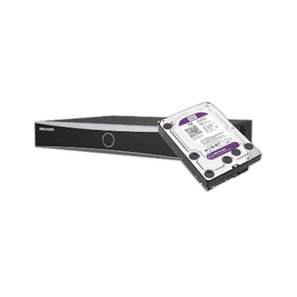DS-7604NXI-K1/4P 4TB, NVR 4-Ch. AcuSense met PoE incl. 4TB