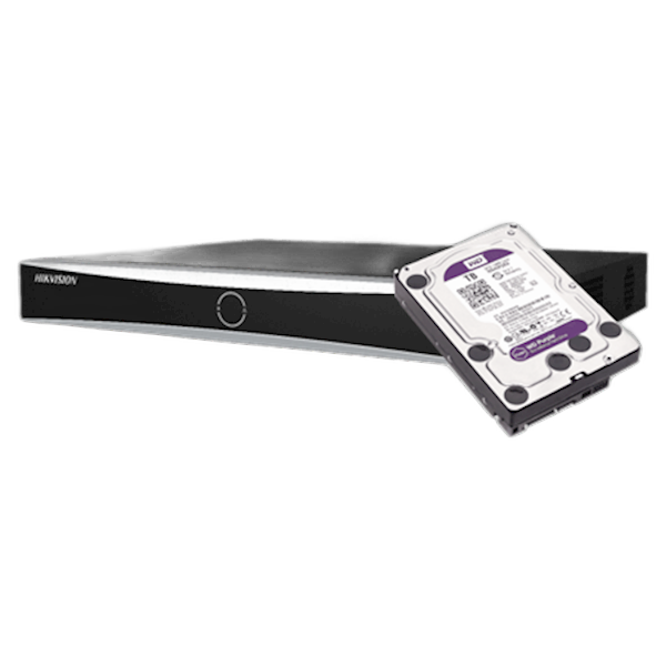 DS-7608NXI-K2/8P 4TB, NVR 8-Ch. AcuSense met PoE incl. 4TB